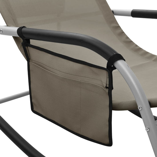 Ligbed textileen taupe en grijs MeubelReus