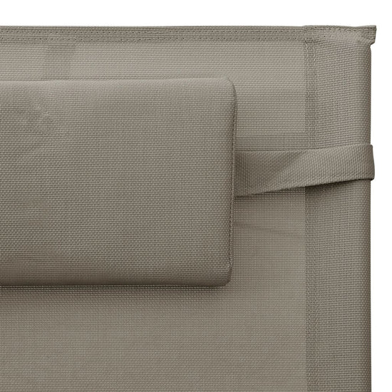 Ligbed textileen taupe en grijs MeubelReus