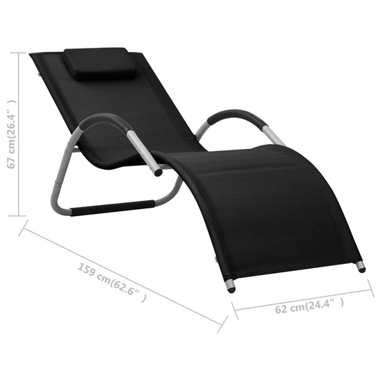 Ligbed textileen zwart en grijs MeubelReus