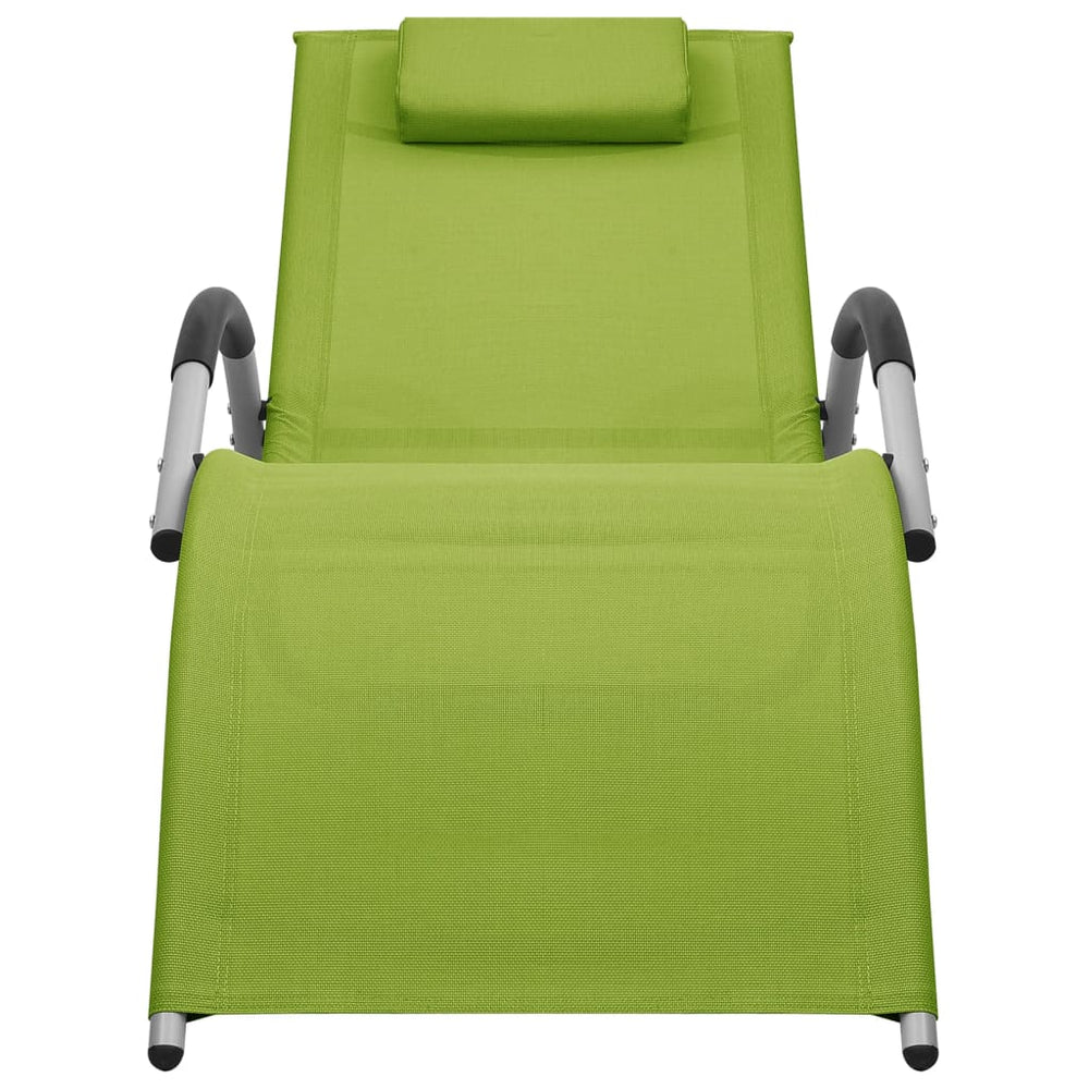 Ligbed textileen groen en grijs MeubelReus