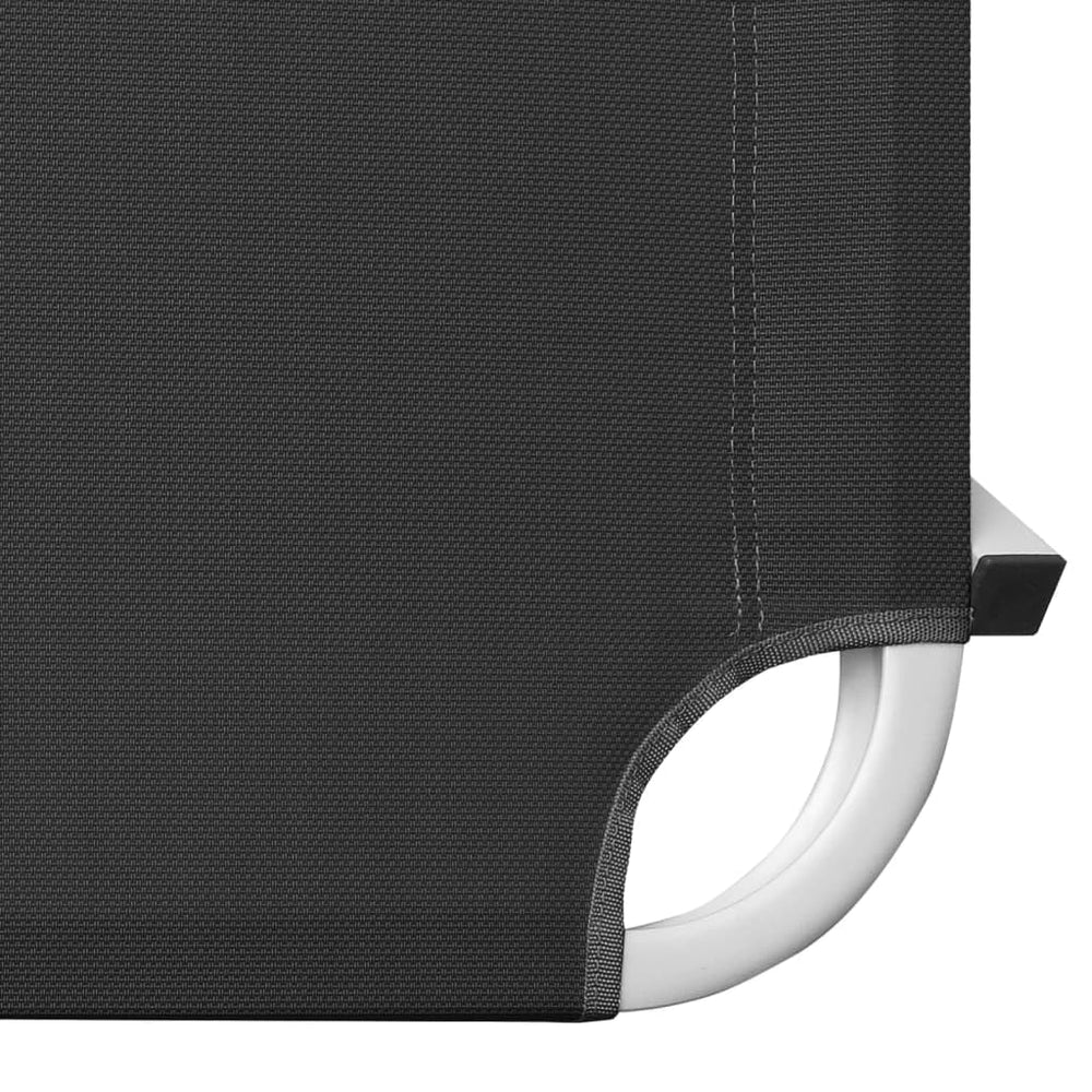 Ligbed aluminium en textileen zwart MeubelReus