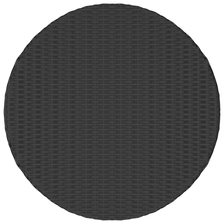 Tuintafel 70x70x73 cm poly rattan zwart MeubelReus