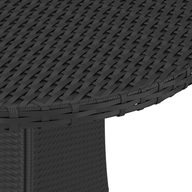 Tuintafel 70x70x73 cm poly rattan zwart MeubelReus