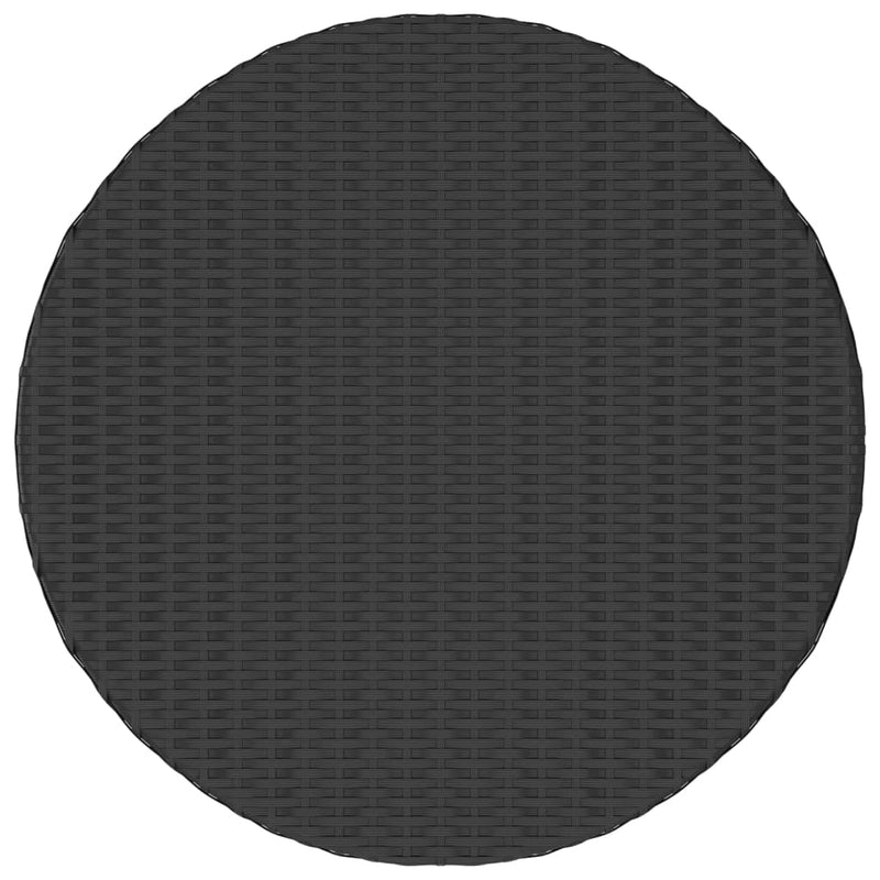 Salontafel 68x68x30 cm poly rattan zwart MeubelReus