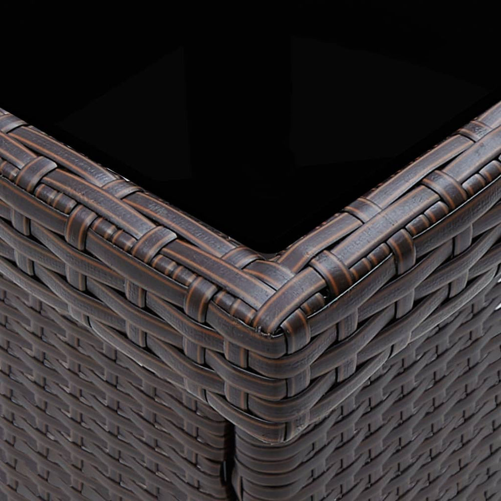 Tuintafel poly rattan bruin MeubelReus