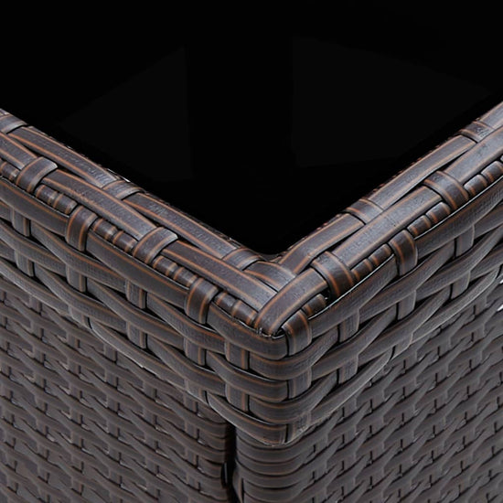 Tuintafel poly rattan bruin MeubelReus