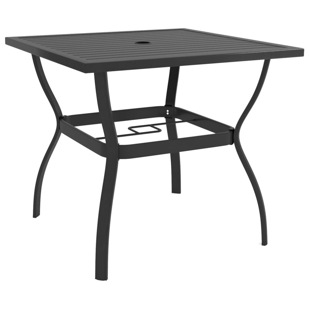 Tuintafel 81,5x81,5x72 cm staal antraciet MeubelReus
