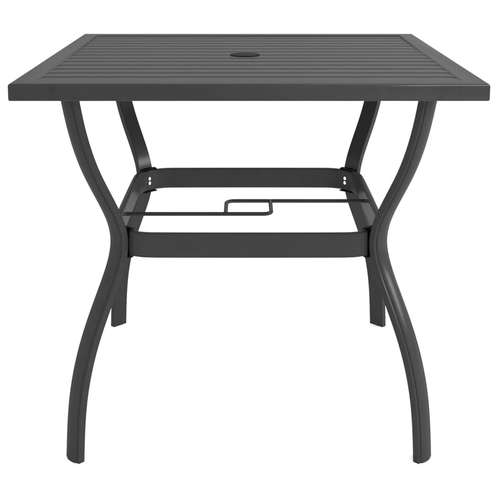 Tuintafel 81,5x81,5x72 cm staal antraciet MeubelReus