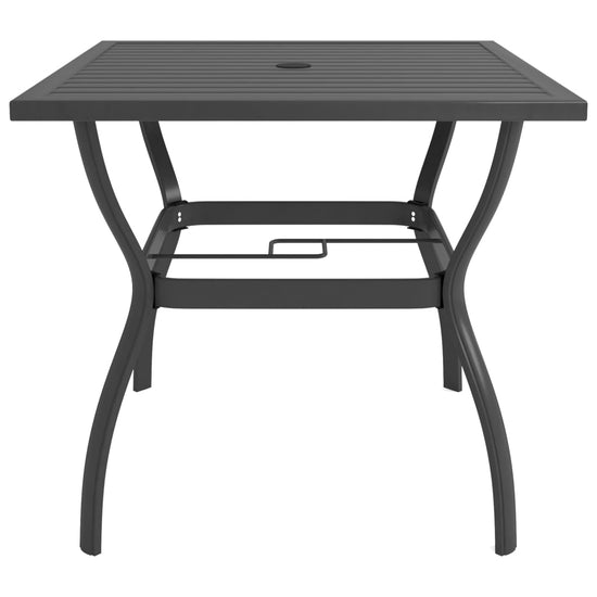 Tuintafel 81,5x81,5x72 cm staal antraciet MeubelReus