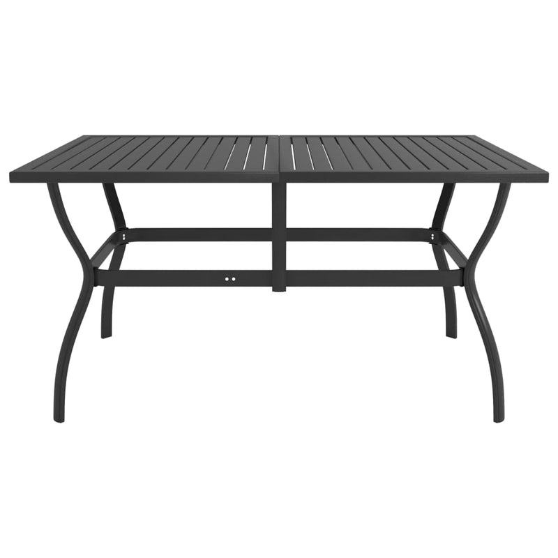 Tuintafel 140x80x72 cm staal antraciet MeubelReus