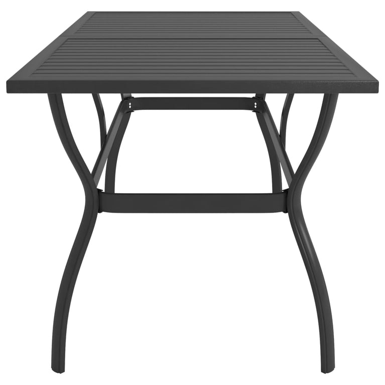 Tuintafel 140x80x72 cm staal antraciet MeubelReus