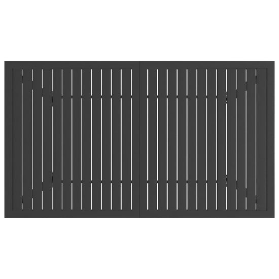 Tuintafel 140x80x72 cm staal antraciet MeubelReus