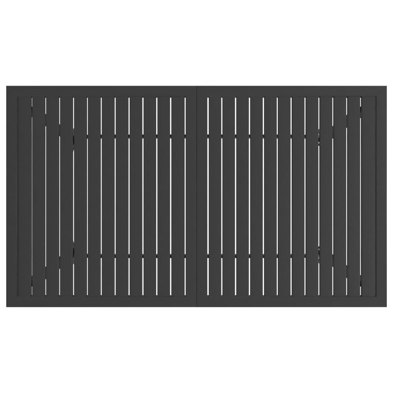 Tuintafel 140x80x72 cm staal antraciet MeubelReus