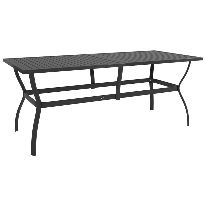Tuintafel 190x80x72 cm staal antraciet MeubelReus