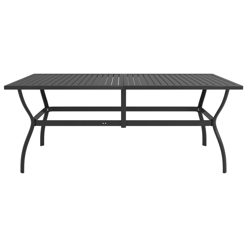 Tuintafel 190x80x72 cm staal antraciet MeubelReus