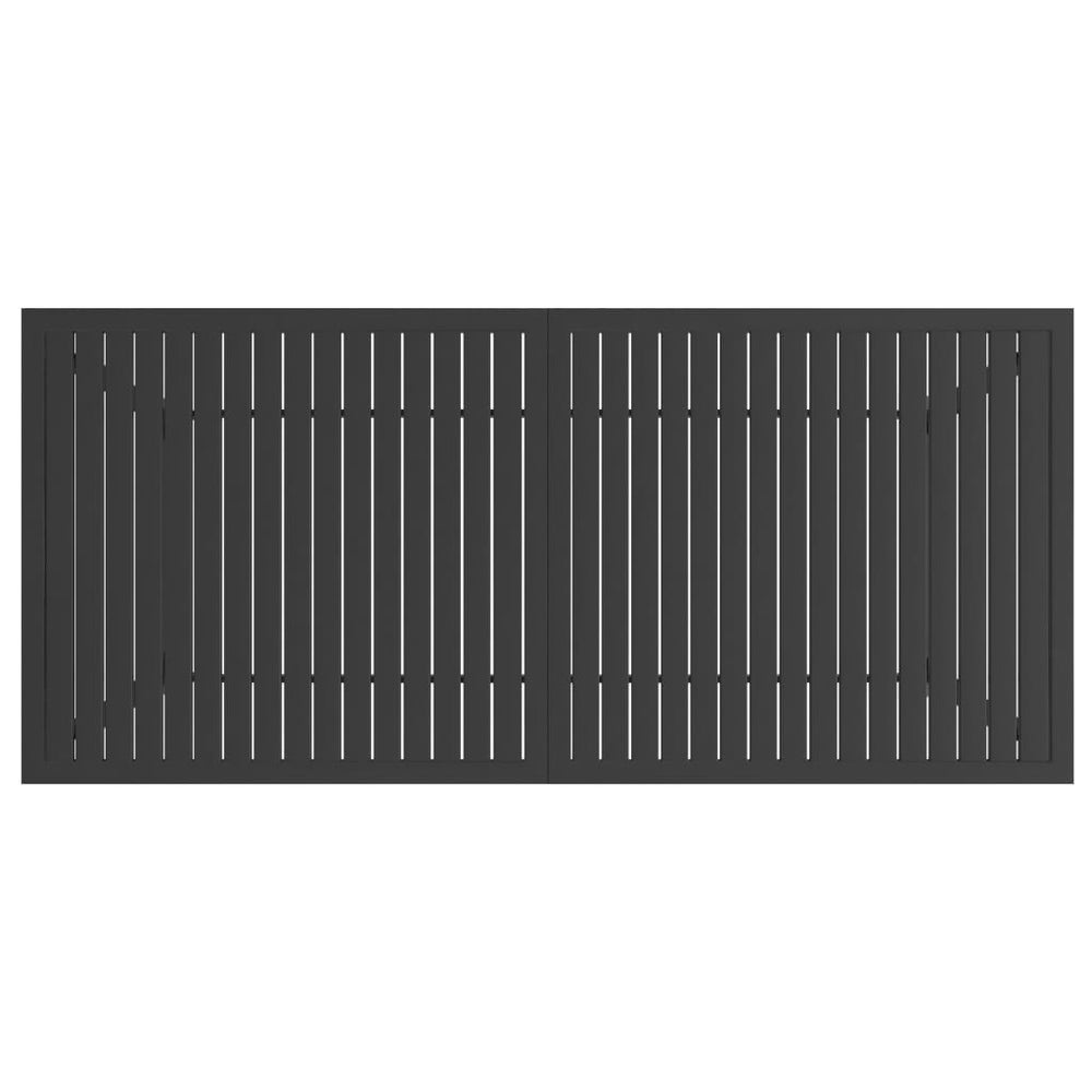 Tuintafel 190x80x72 cm staal antraciet MeubelReus