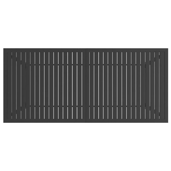 Tuintafel 190x80x72 cm staal antraciet MeubelReus