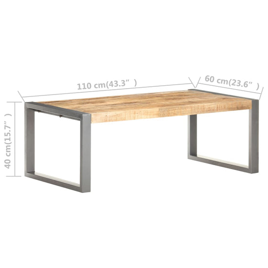Salontafel 110x60x40 cm ruw mangohout MeubelReus