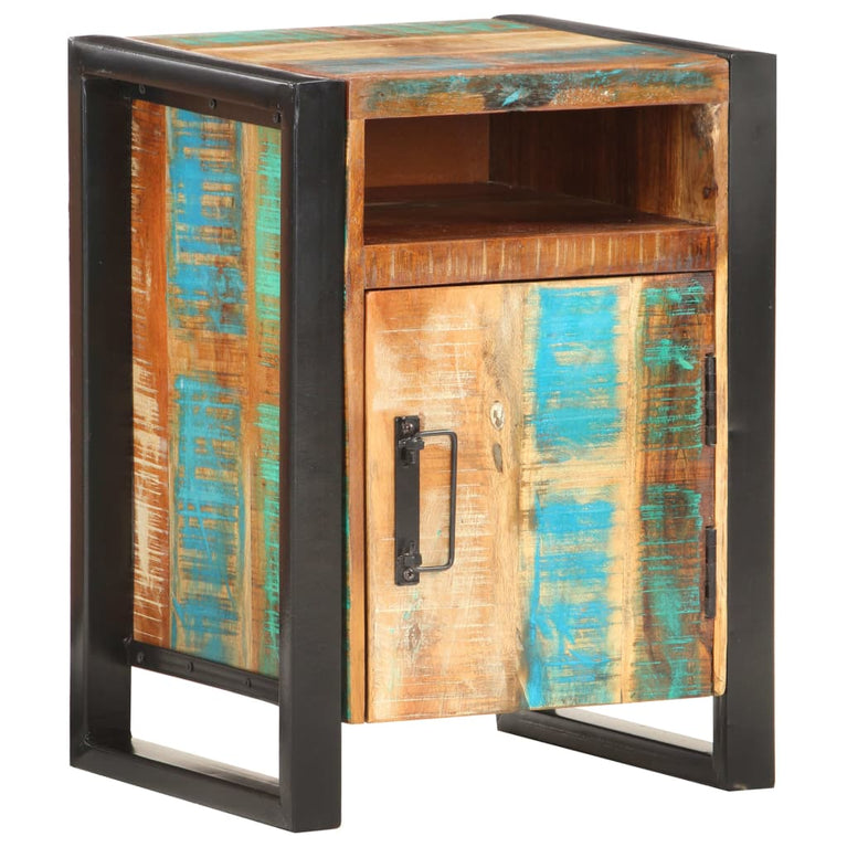 Nachtkastje 40x35x55 cm massief gerecycled hout MeubelReus