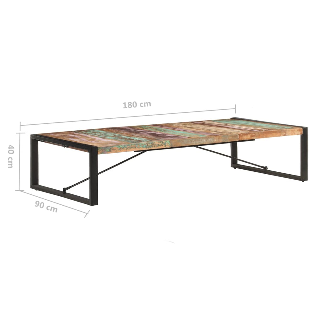 Salontafel 180x90x40 cm massief gerecycled hout MeubelReus