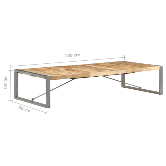 Salontafel 180x90x40 cm ruw mangohout MeubelReus