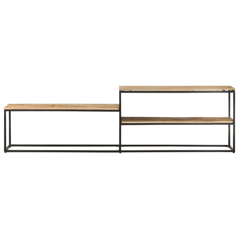 Tv-meubel 180x30x50 cm ruw mangohout MeubelReus
