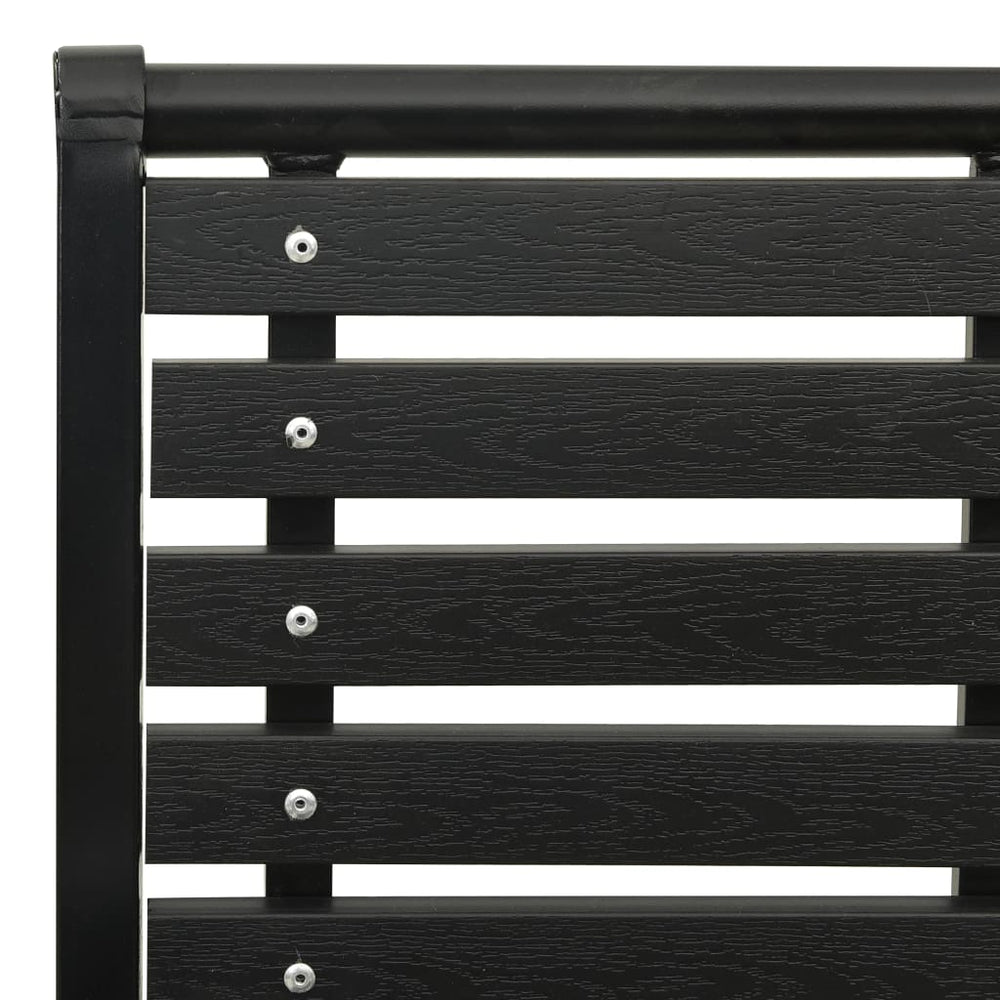 Tuinstoelen 2 st staal en HKC zwart MeubelReus