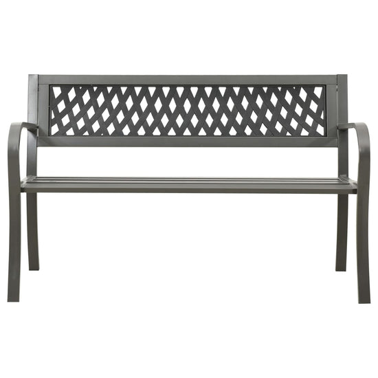 Tuinbank 125 cm staal grijs MeubelReus