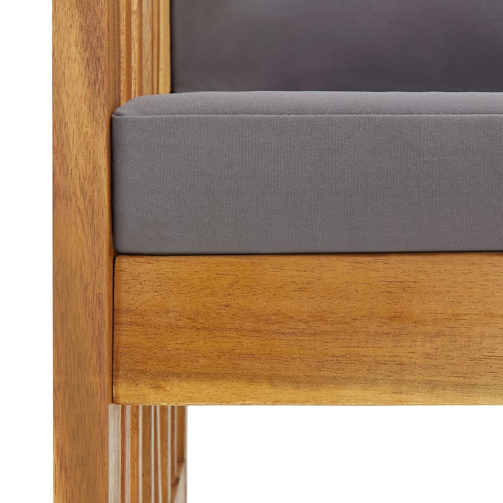 Tuinstoelen 2 st met kussens massief acaciahout MeubelReus