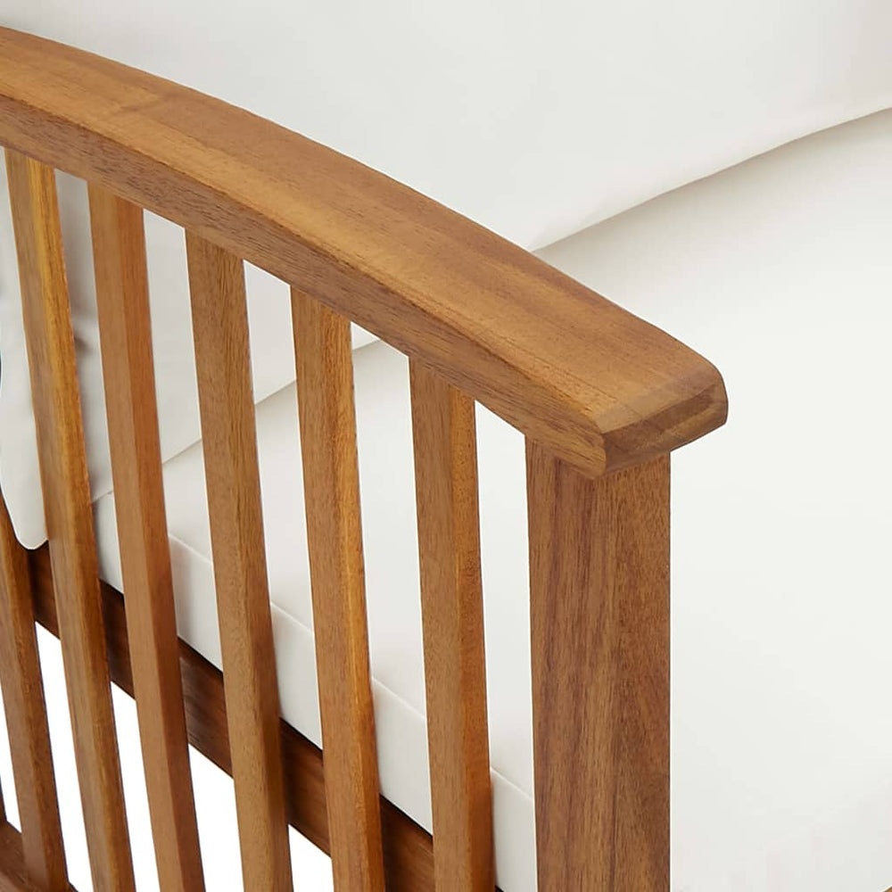 Tuinbank met kussens 119 cm massief acaciahout MeubelReus