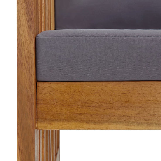 2-delige Loungeset met kussens massief acaciahout MeubelReus