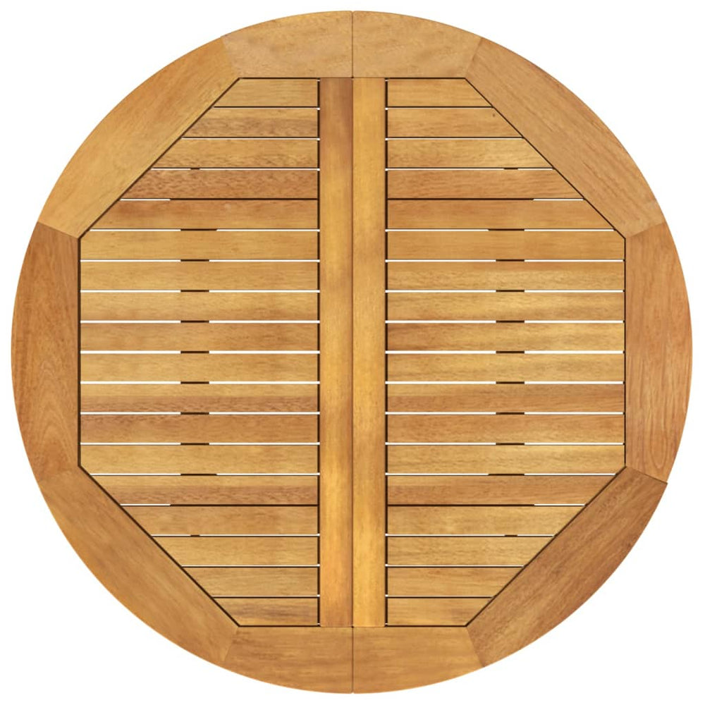 Tuintafel Ø85x75 cm massief acaciahout MeubelReus