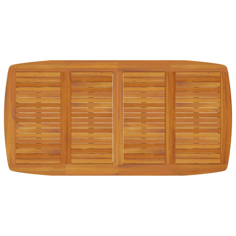 Tuintafel 200x100x75 cm massief acaciahout MeubelReus