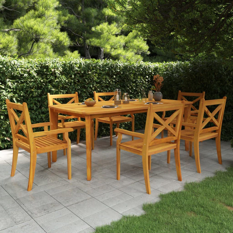 Tuintafel 200x100x75 cm massief acaciahout MeubelReus