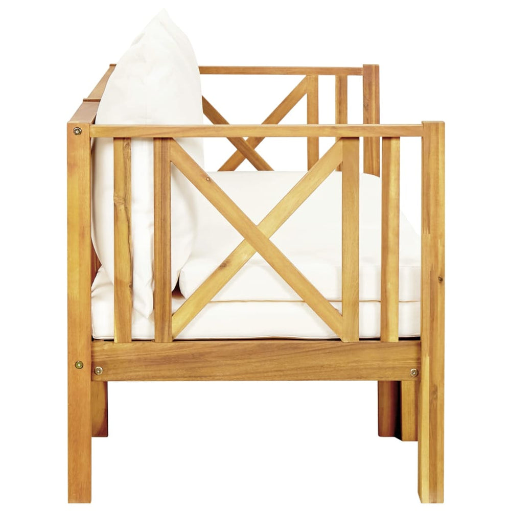 Tuinbank 3-zits met kussens 179 cm massief acaciahout MeubelReus