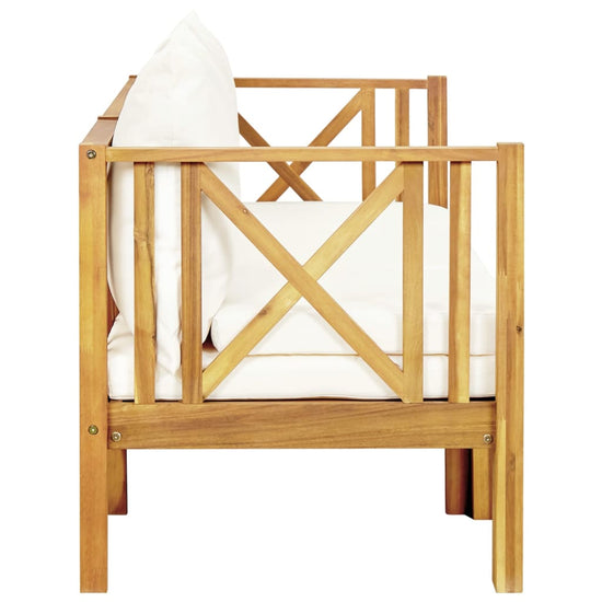 Tuinbank 3-zits met kussens 179 cm massief acaciahout MeubelReus