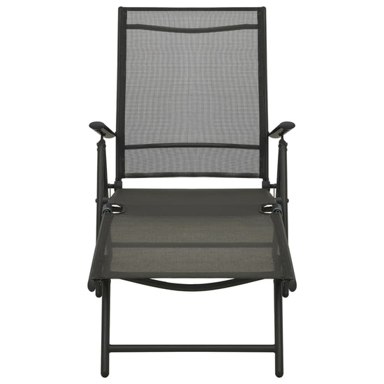 3-delige Loungeset textileen en aluminium zwart MeubelReus