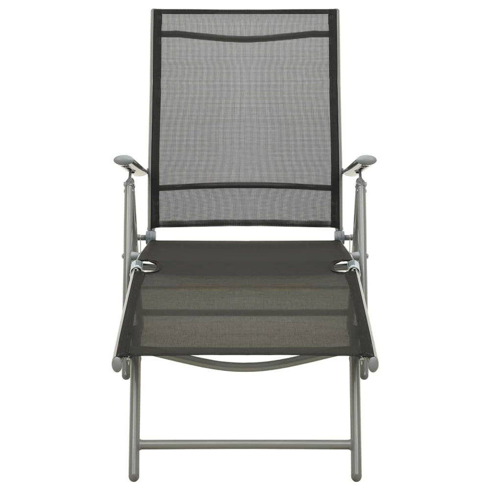3-delige Loungeset textileen en aluminium zilverkleurig MeubelReus