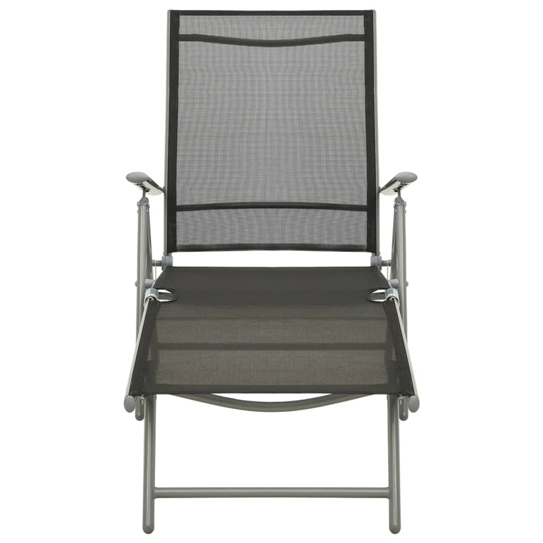 3-delige Loungeset textileen en aluminium zilverkleurig MeubelReus