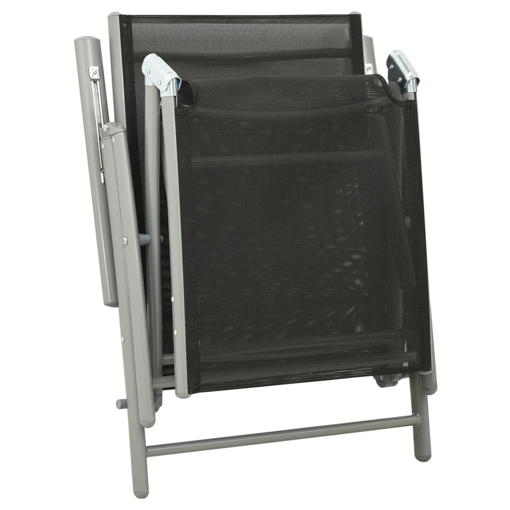 3-delige Loungeset textileen en aluminium zilverkleurig MeubelReus