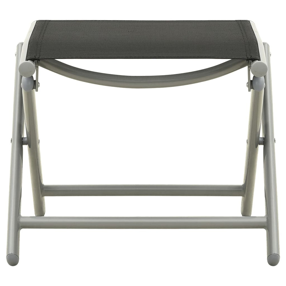3-delige Loungeset textileen en aluminium zilverkleurig MeubelReus