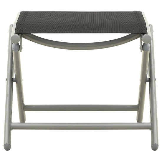 3-delige Loungeset textileen en aluminium zilverkleurig MeubelReus