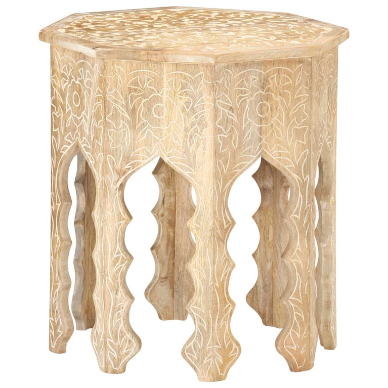 Bijzettafel Ø48 cm massief mangohout MeubelReus