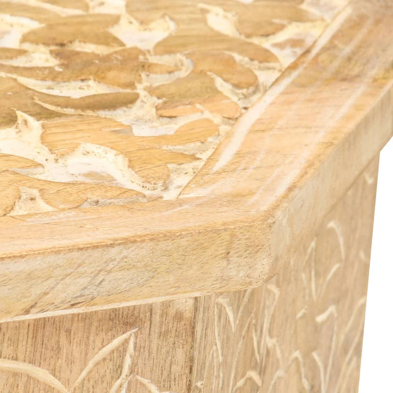 Bijzettafel Ø48 cm massief mangohout MeubelReus