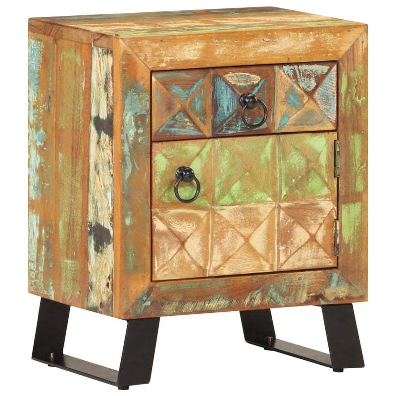Nachtkastje 40x30x50 cm massief gerecycled hout MeubelReus