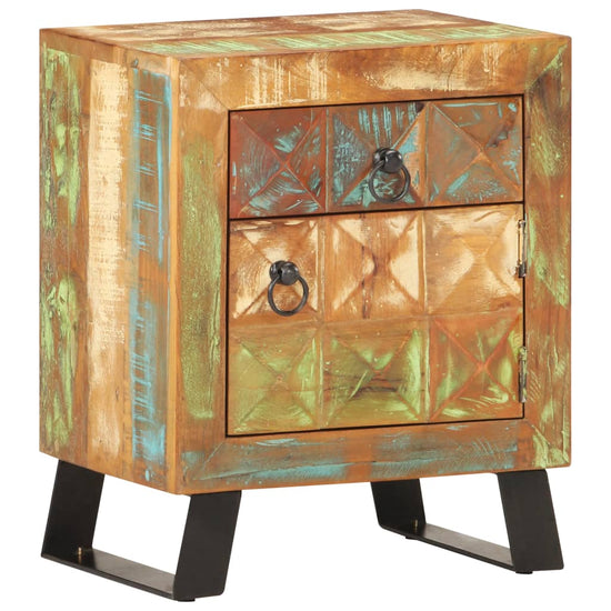 Nachtkastje 40x30x50 cm massief gerecycled hout MeubelReus