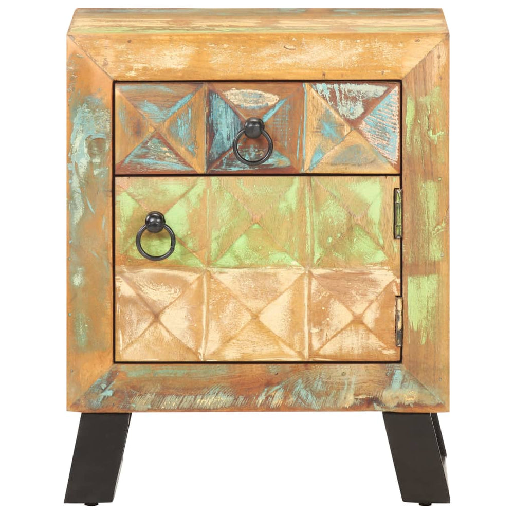 Nachtkastje 40x30x50 cm massief gerecycled hout MeubelReus