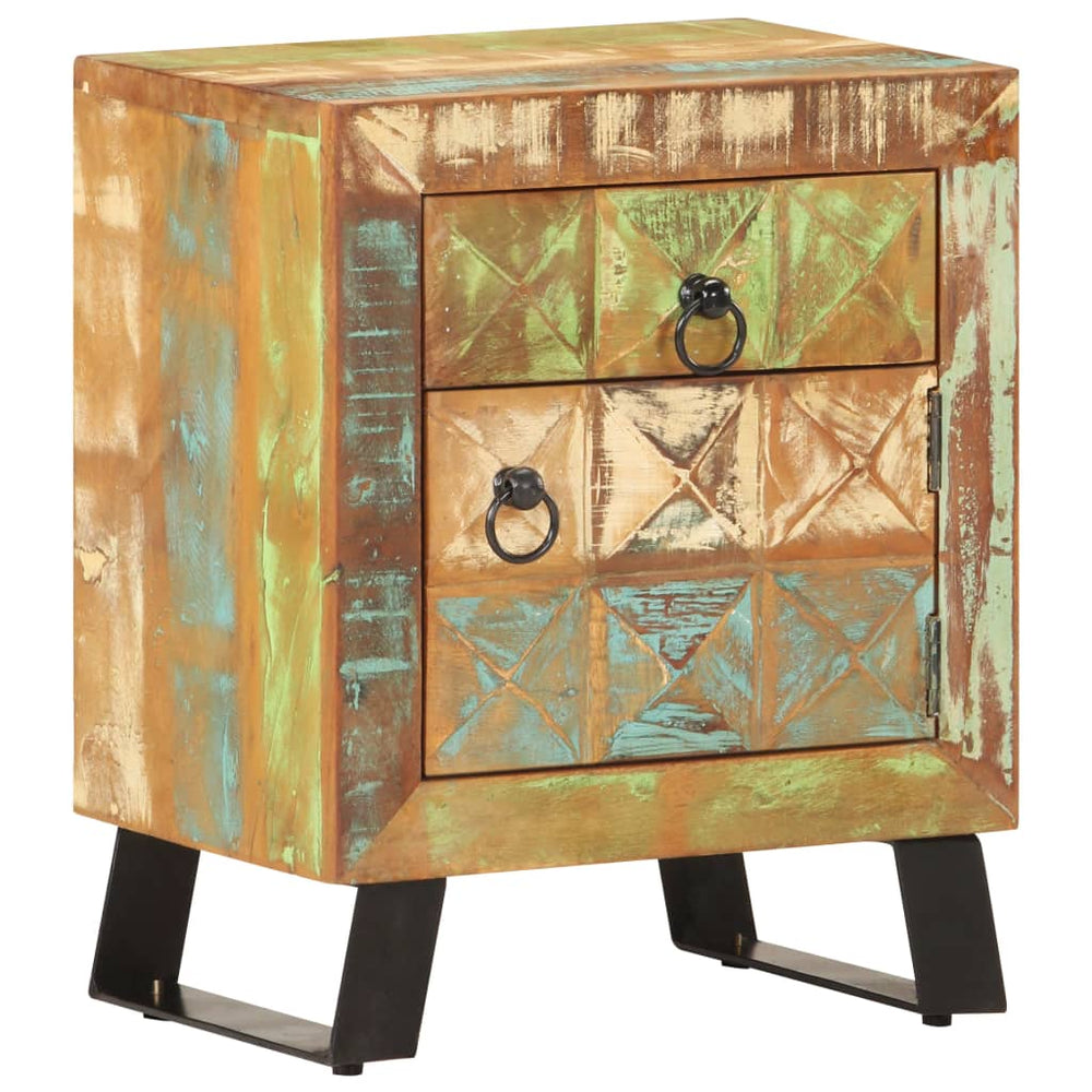Nachtkastje 40x30x50 cm massief gerecycled hout MeubelReus