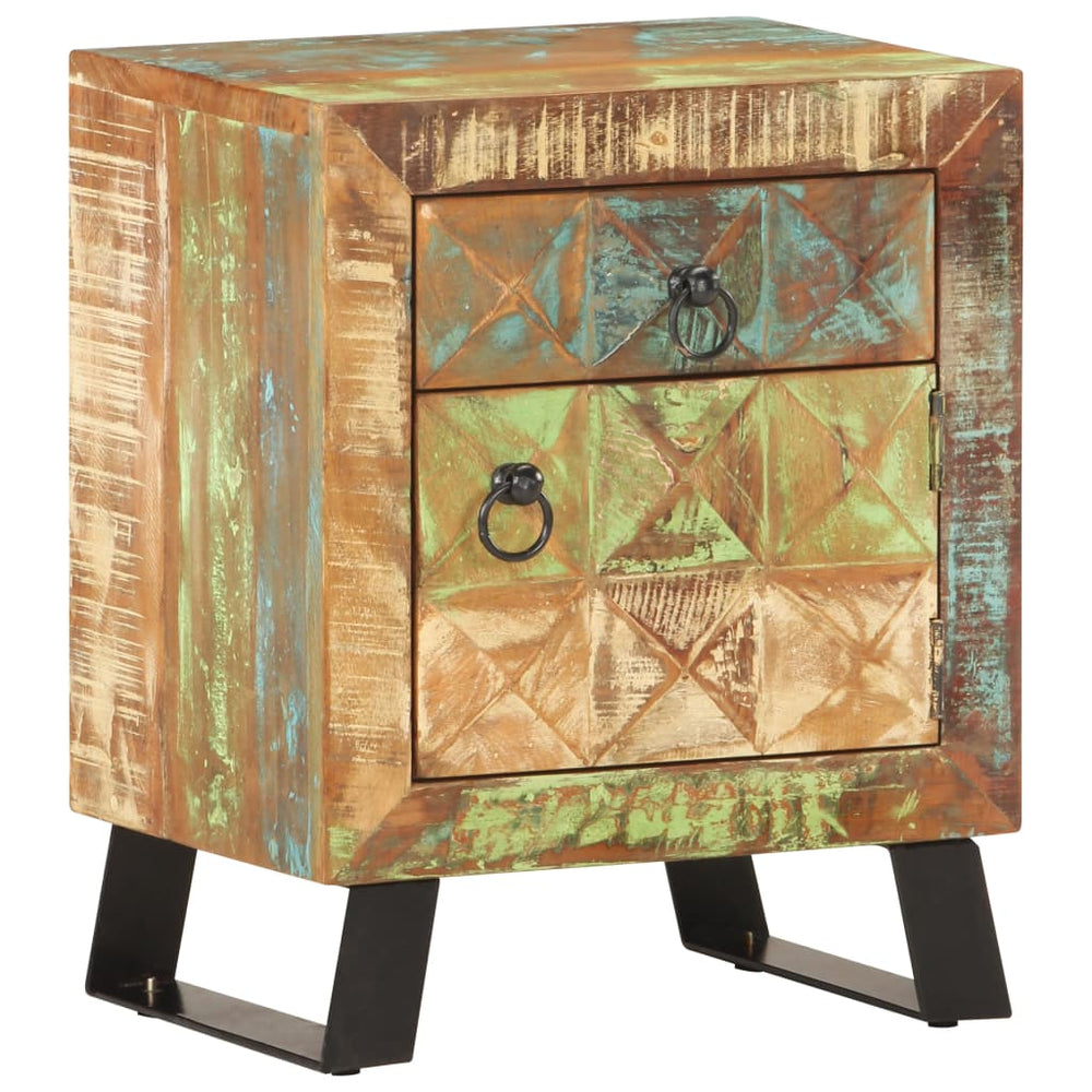 Nachtkastje 40x30x50 cm massief gerecycled hout MeubelReus