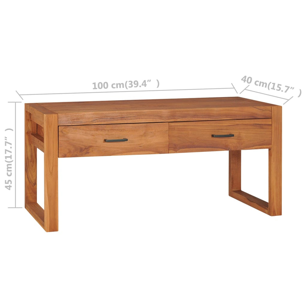 Tv-meubel 100x40x45 cm teakhout MeubelReus